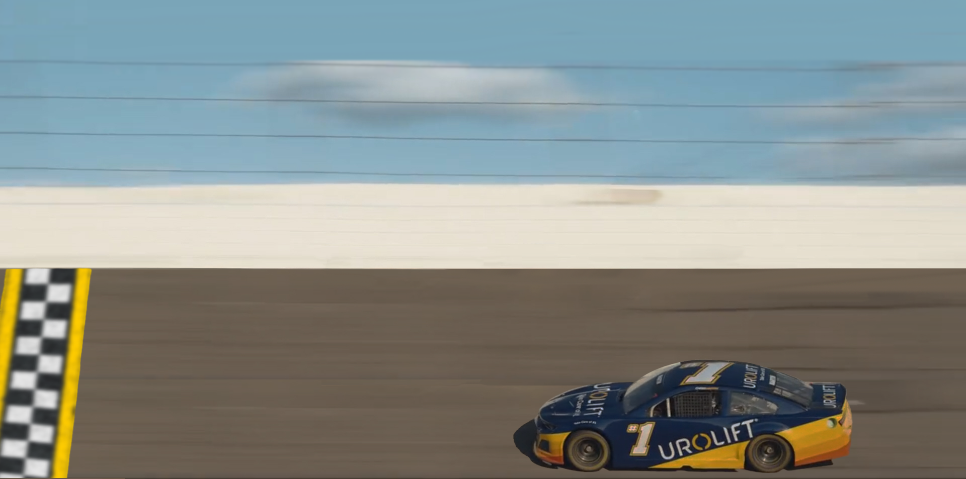 UroLift race car heading toward finish line
