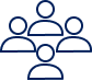 Silhouettes of four people
