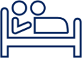 Icon of two people in bed