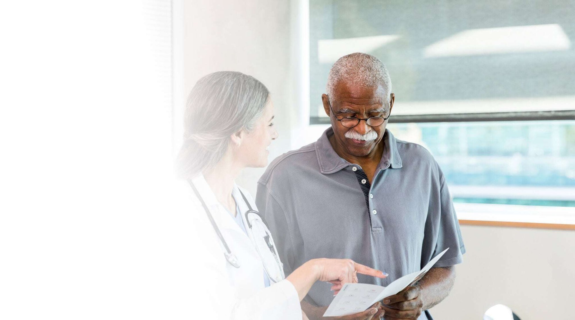 Doctor talking to a patient