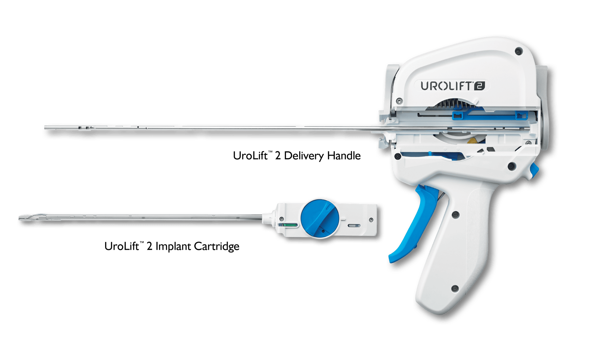 UroLift 2 delivery handle and UroLift 2 Implant Cartridge