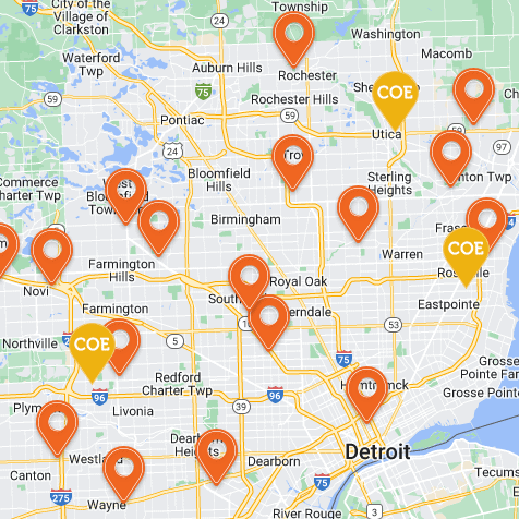 Physician Locator search example