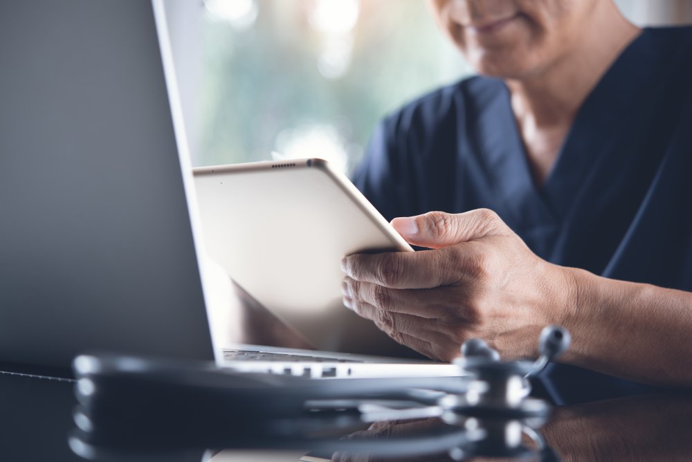 Telemedicine visit with doctor